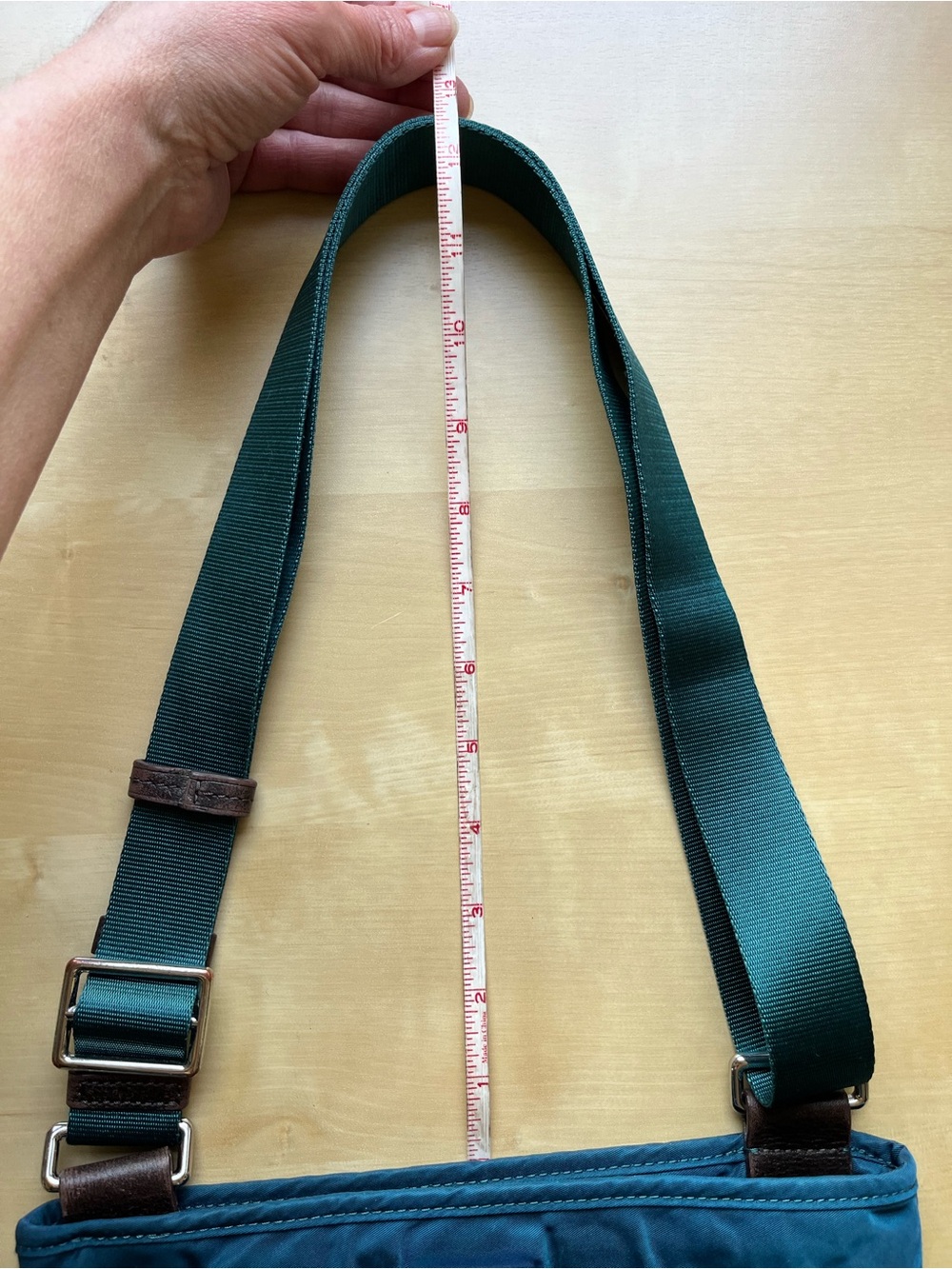 Tumi Teal-Blue Nylon Messenger Bag - Picture 14 of 14